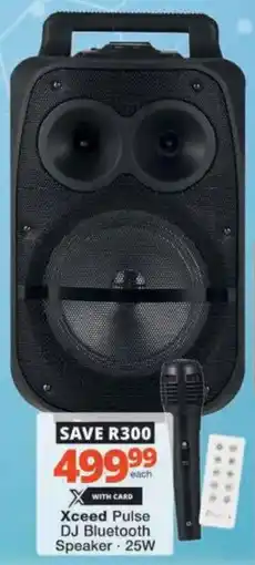 Checkers Hyper Xceed Pulse DJ Bluetooth Speaker offer