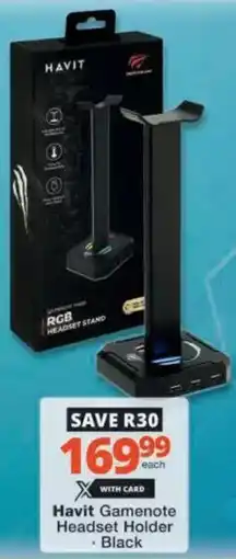 Checkers Hyper Havit Gamenote Headset Holder offer