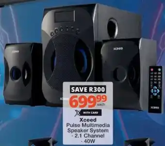 Checkers Hyper Xceed Pulse Multimedia Speaker System offer