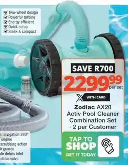 Checkers Hyper Zodiac AX20 Activ Pool Cleaner Combination Set offer