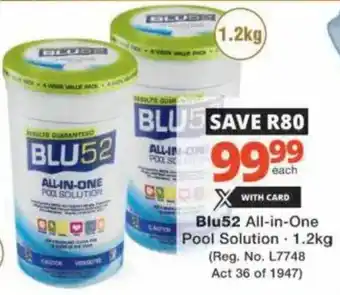 Checkers Hyper Blu52 All-in-One Pool Solution offer