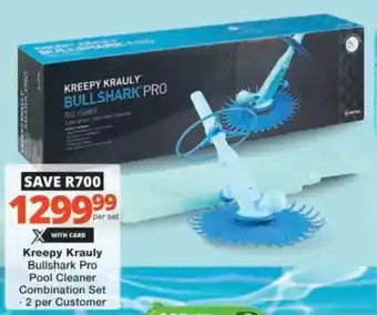 Checkers Hyper Kreepy Krauly Bullshark Pro Pool Cleaner Combination Set offer