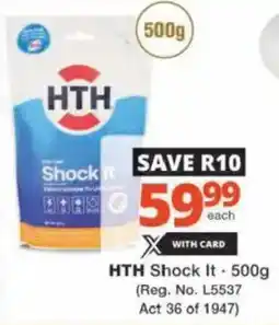 Checkers Hyper HTH Shock It offer