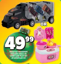 Usave Truck set transport hauler or carry case play set offer