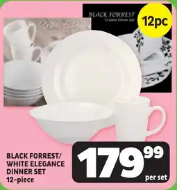 Usave Black forrest/ white elegance dinner set offer