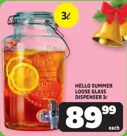 Usave Hello summer loose glass dispenser offer