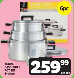 Usave Zebra casserole pot set offer