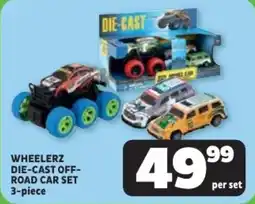 Usave Wheelerz die-cast off-road car set offer