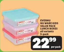 Usave Evernu nu ware kids value pack lunch boxes offer