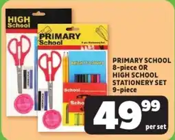 Usave Primary school or high school stationery set offer