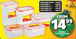 Usave Ubrand clip container range offer