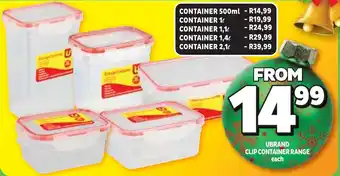 Usave Ubrand clip container range offer