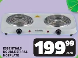 Usave Essentials double spiral hotplate offer
