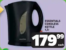 Usave Essentials cordless kettle offer