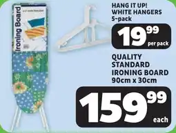 Usave Quality standard ironing board offer