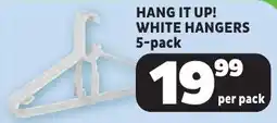 Usave Hang it up! white hangers offer