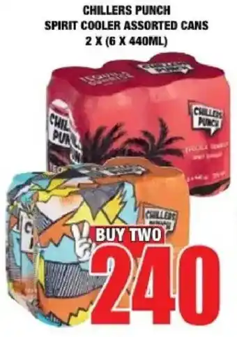 Boxer Liquors Chilles punch spirit cooler assorted cans offer