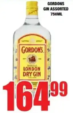 Boxer Liquors Gordons gin assorted offer