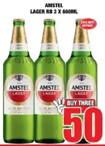Boxer Liquors Amstel lager rb offer
