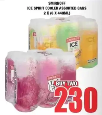 Boxer Liquors Smirnoff ice spirit cooler assorted cans offer
