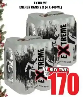 Boxer Liquors Extreme energy cans offer