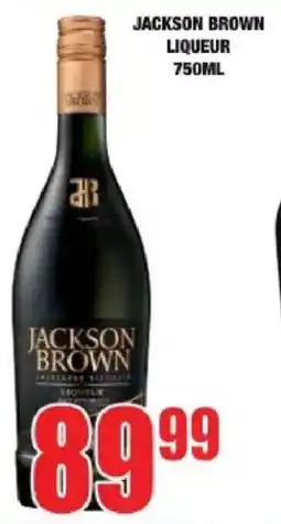 Boxer Liquors Jackson brown liqueur offer
