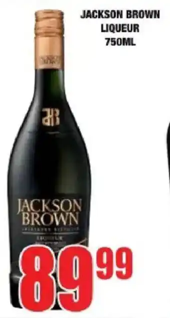 Boxer Liquors Jackson brown liqueur offer