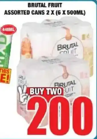 Boxer Liquors Brutal fruit assorted cans offer