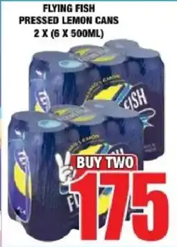 Boxer Liquors Flying fish pressed lemon cans offer