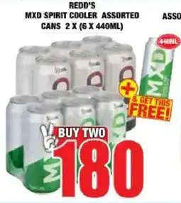 Boxer Liquors Redd's mxd spirit cooler assorted cans offer