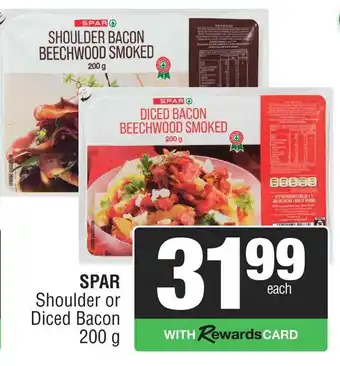Spar SPAR Shoulder or Diced Bacon offer