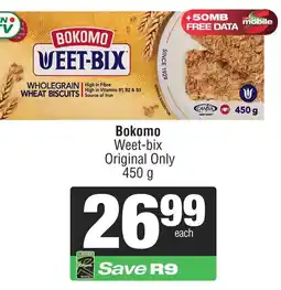 Spar Bokomo Weet-bix Original Only offer