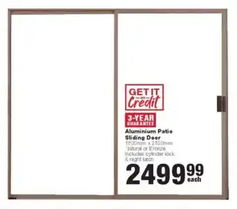 Build It Aluminium Patio Sliding Door offer