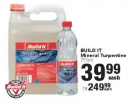 Build It Build it Mineral Turpentine offer