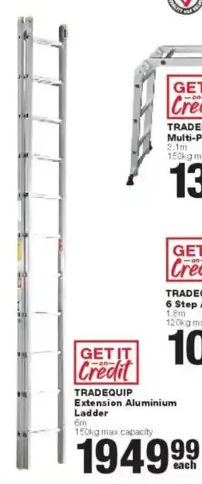 Build It Tradequip Extension Aluminium Ladder offer