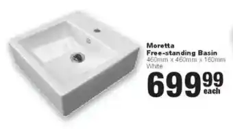Build It Moretta Free-standing Basin offer