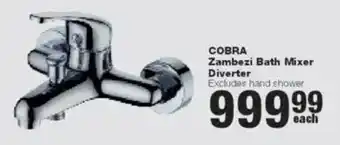 Build It Cobra Zambezi Bath Mixer Diverter offer
