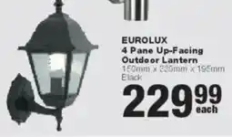 Build It Eurolux 4 Pane Up-Facing Outdoor Lantern offer