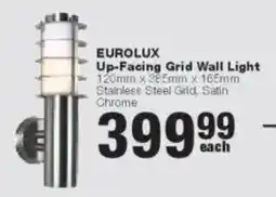 Build It Eurolux Up-Facing Grid Wall Light offer