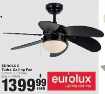 Build It Eurolux Turbo Ceiling Fan offer