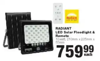 Build It Radiant LED Solar Floodlight & Remote offer