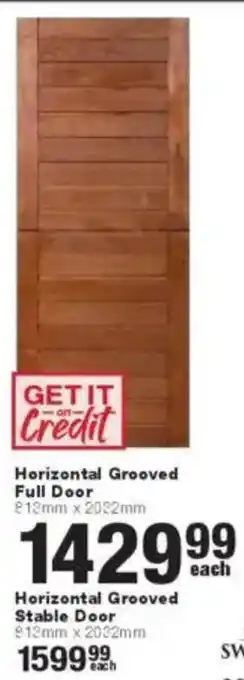Build It Horizontal Grooved Full Door offer