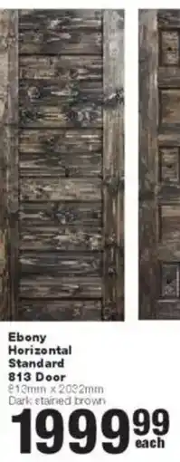 Build It Ebony Horizontal Standard 813 Door offer
