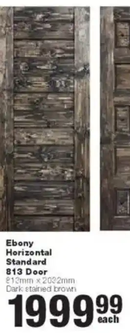 Build It Ebony Horizontal Standard 813 Door offer