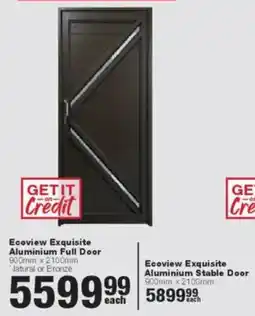 Build It Ecoview Exquisite Aluminium Full Door offer