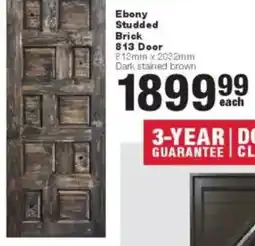 Build It Ebony Studded Brick 813 Door offer