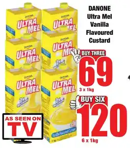 Boxer Superstores DANONE Ultra Mel Vanilla Flavoured Custard offer