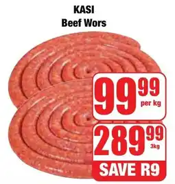 Boxer Superstores KASI Beef Wors offer