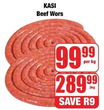 Boxer Superstores KASI Beef Wors offer