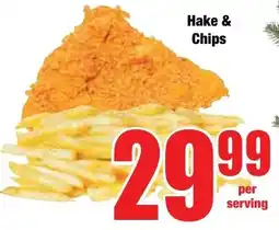 Boxer Superstores Hake & Chips offer
